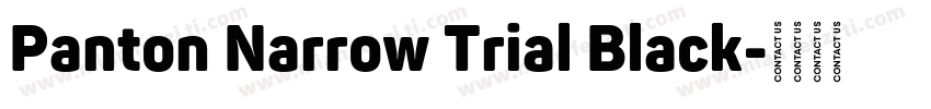 Panton Narrow Trial Black字体转换